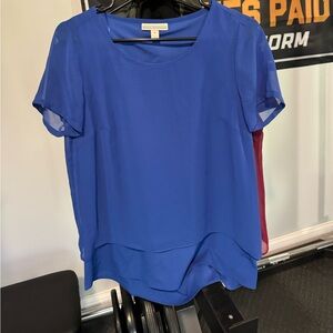 Royal Blue chiffon shirt